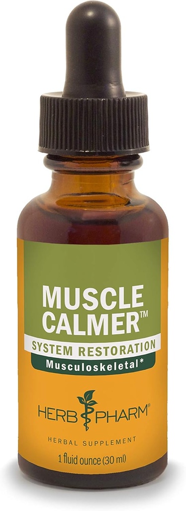 Kräuter Pharm Muscle Calmer Flüssige Kräuterformel für Musculoskeletal Systemunterstützung - 1 Unze