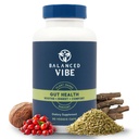 Balanced Vibe Organic Gut Health Supplement | Pflanzenbasierte Verdauungs- & Gut Futter-Unterstützung | L-Glutamin, Glycine & 5 Bio Kräuter, um gesunden Verdauungs- und Treibstoff Ihr Tag | 90 Kapseln