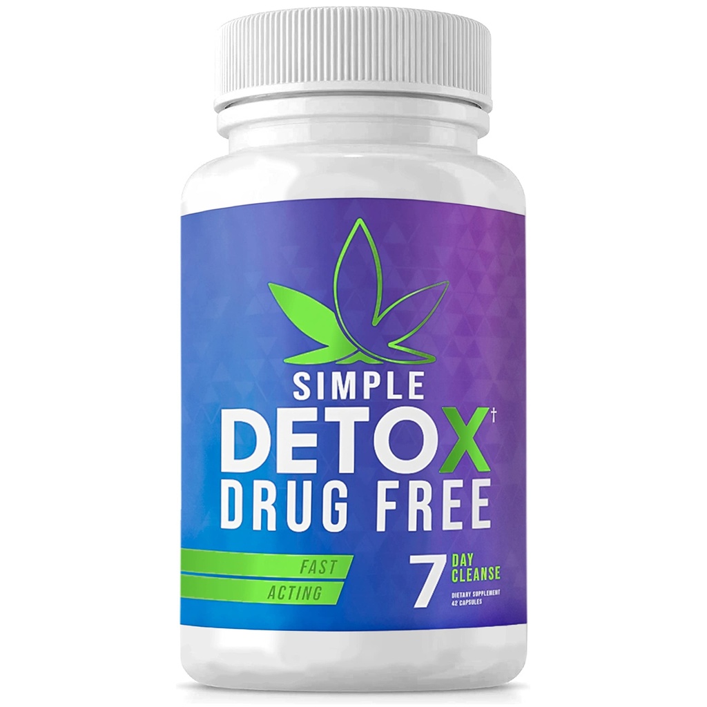 Einfache Detox Cleanse | Unterstützung für Ultimate Body Detox | Made in USA | Detox Cleanse für Männer & Frauen | 42 Kapseln