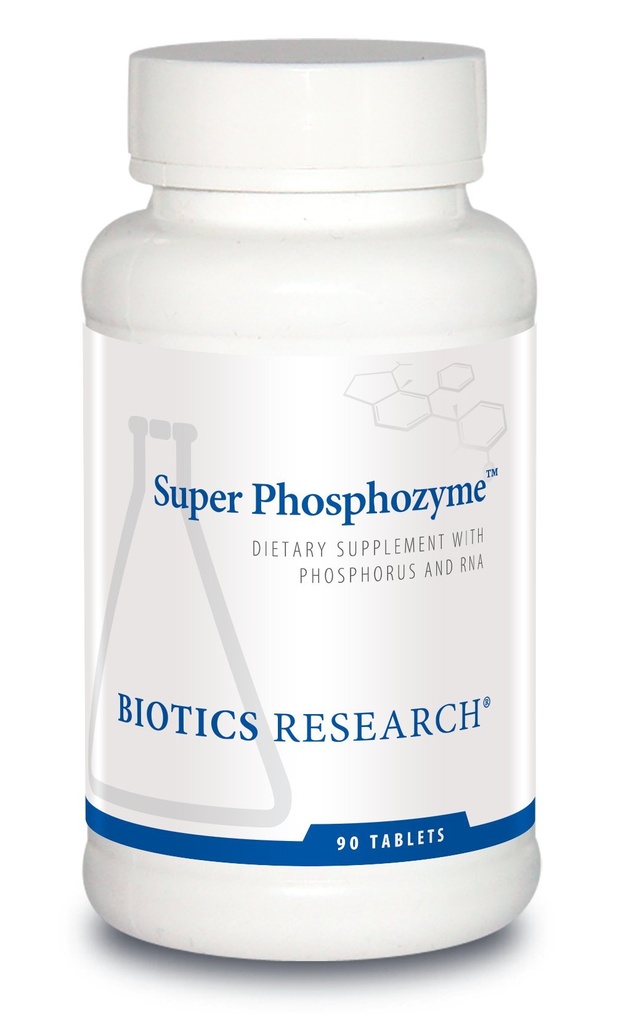 Biotics Research Super Phosphozyme – Phosphorous und RNA, Elektrolyte, Gesunde Knochen und Zähne, Proteinproduktion, Energieunterstützung, 90 Tabletten
