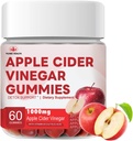 YiLing verbessert Sour-Sweet Geschmack Apple Cider Essig-Gummien - 1000mg -Formuliert zur Unterstützung Immungesundheit Normale Energieniveaus & Gut Gesundheit- Apple Flavor Gummies angereichert B12 / B6 / Beetroot