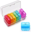 GREENCYCLE Wöchentliche Pille Organizer 7 Tage 2 Mal pro Tag, AM PM Portable Reisen Tägliche Komponenten Pillen für Pillen Vitamin Fish Oil Supplements, BPA kostenlose Pille Box, einfach zu reinigen