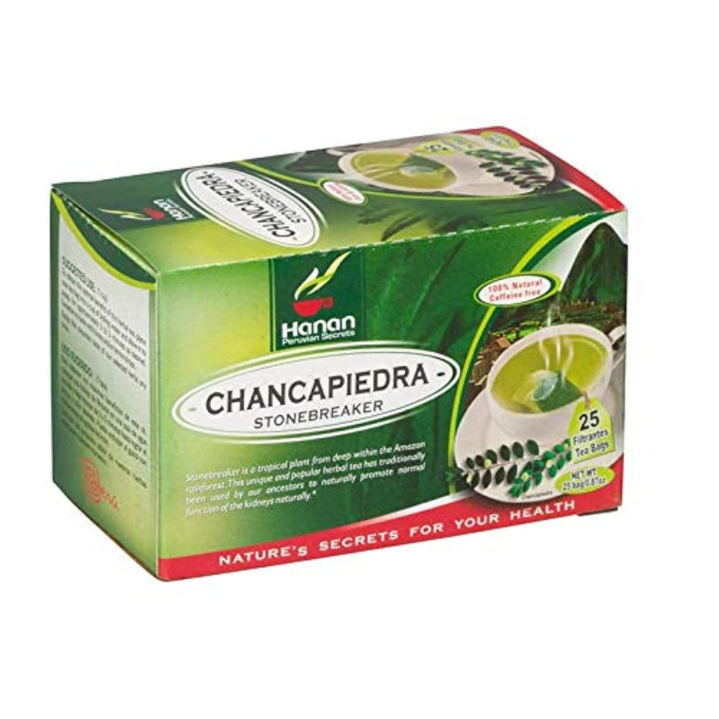 Stone Breaker Chanca Piedra Kräutertee - 100% Naural aus Peru ( 25 Teebeutel) Natürliche Nierenreinigung & Gallenblase Steine Unterstützung– Entgiften Urinary Tract, Flush Verunreinigungen, Klares Urinary System