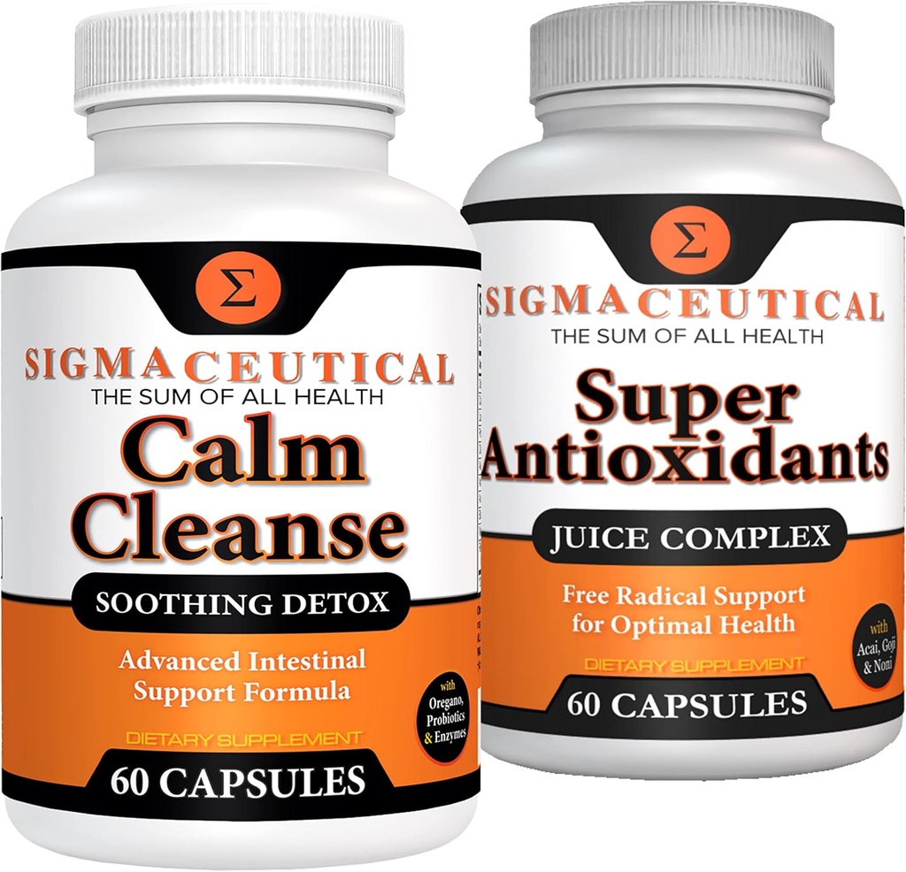 Calm Cleanse beruhigende Detox + Super Antioxidant Juice Complex Bundle