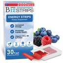 Essential Source 2.000 mcg Methylcobalamin Vitamin B12 Sublingual Energy Strips | Biotin, B6, 5-MTHF L-Methylfolate | Sublingual B12 Vitamine, Folate | Energy, Nerve Function - 30 Strips