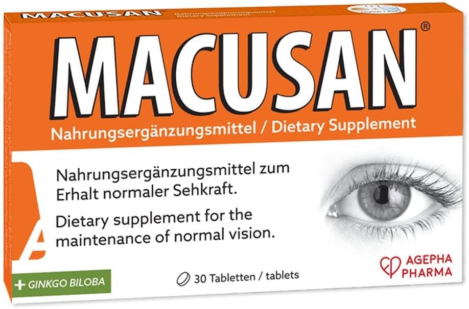 Trockene Augen-Tabletten für ältere Augengesundheit Probleme | Augen-Vitamin & Mineral-Ergänzung mit Lutein, Zeaxanthin, Ginkgo Biloba & Omega-3, um Augen-Ergänzungen für trockene Augen zu verbessern