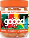 Goood Probiotic & Prebiotic Gummies - Probiotic Gummies für Damen und Herren mit Verdauungsenzym - Sugar Free Kids Probiotic Gummies - Non-GMO & Vegan Fiber Gummies für Bloating Relief - Lemon Flavor