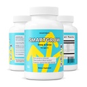 SmartGrow Premium Growth Formula for Teens – Bone, Brain, Sleep & Eye Support – Calcium, Vitamin D3, Amino Acids + Herbal Blend – Daily Wellness Supplement (90 Capsules)