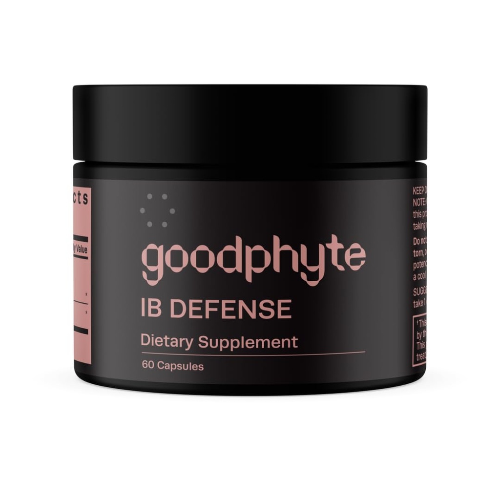 Goodphyte | IB Defense Nahrungsergänzungsmittel | 60 Kapseln | Natürlich besetzen Enzyme, die Verdauung | Premium Alle natürlichen Relief von IBS, Verstopfung, Bloating, Gas, & Verdauung