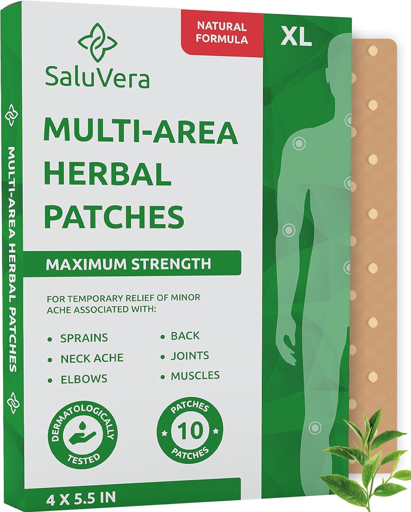 Extra Large Patch Maximum Strength - Patch – Rückenaufnäher - Muskel- und Gelenkwärmeaufnäher - 10 Hot Patches (XL)