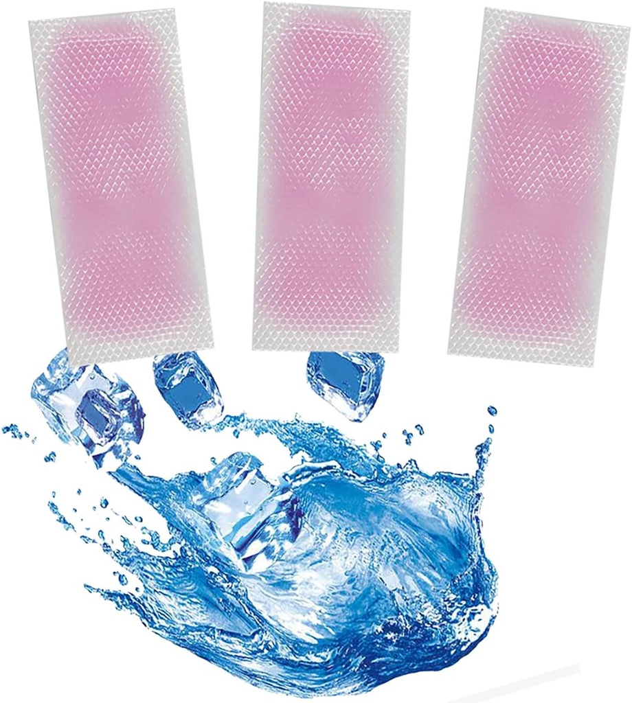 40 Blatt Fever Cooling Gel Patches, Cooling Forehead Strips Cooling Gel Sheet für Relieve Headache, Toothache Pain, Drowsiness, Fatigue, Refreshing, Sunstroke(Strawberry)