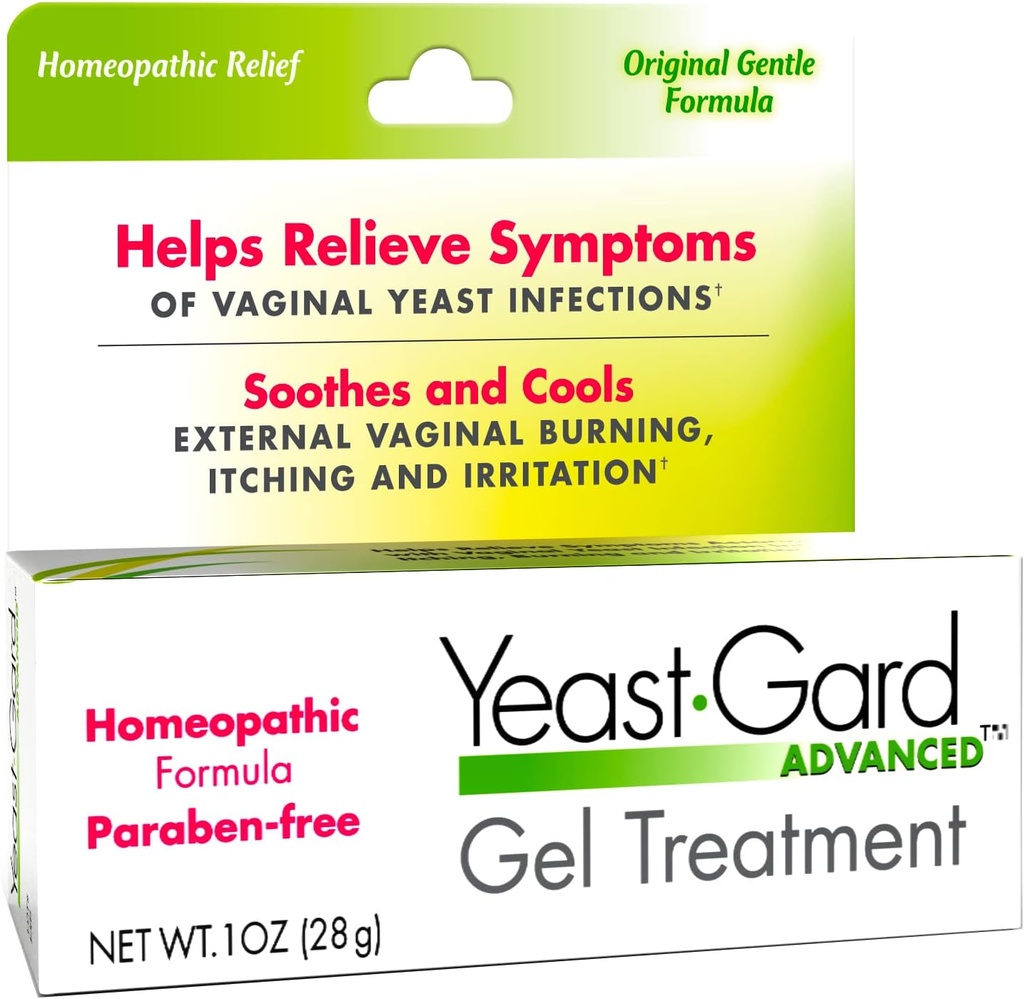 YeastGard Fortgeschrittene homöopathische Hefebehandlung Vaginal Gel -Weiß 1 Unze