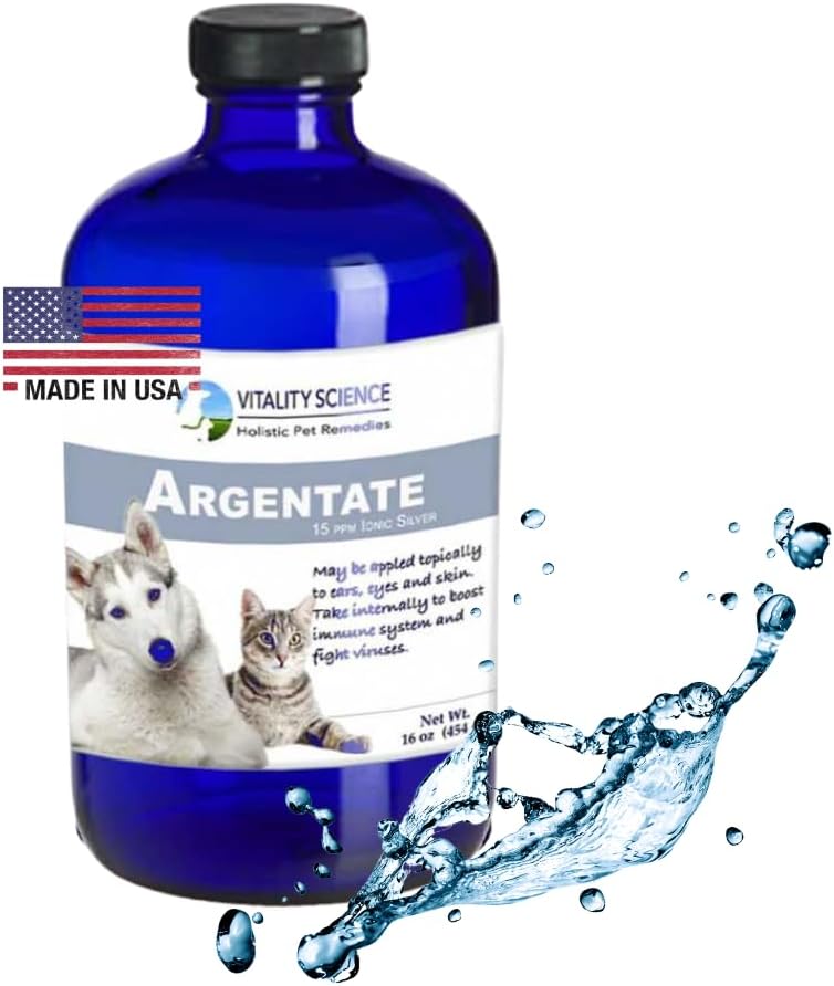 Vitalität Wissenschaft Argentate Ionic Silber für Hunde | Fördert Sauerstoff-Rich Umwelt (16oz)