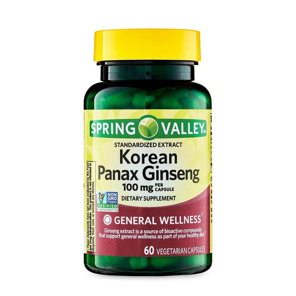 Convergence Korean Panax Ginseng Vegetarische Kapseln, 100 mg, 60 Count