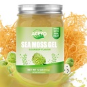 ACEYO (12 OZ) Irish Sea Moss Gel Organic Raw Vegan Soursop Flavor 102 Vitamine und Mineralien Wild Harvested Non-GMO Immun & Digestion Support