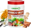 Grüns+ Advanced Multi Vanilla Chai Superfood Powder, Organic Healthy Blend for Morning Vitality, Nutrition, Vibrant Health, Nahrungsergänzungsmittel, Vitamine Mineralstoffe, Vegan, Soy/Dairy/Gluten Free(9.4oz)