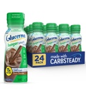 Glucerna Hunger Smart Diabetes Care Shake, Classic Chocolate, Diabetic Meal Ersatz zur Unterstützung von Blutzucker-Management, 15g Protein, 180 Kalorien, bereit zu trinken, 10-fl-oz Flasche, 24 Pack