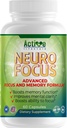 Neuro Focus Nootropic Brain Supplement für Männer und Frauen: Gedächtnis, Klarheit & Fokus | Ginkgo Biloba, Vitamin B6, Phosphatidylserine, Choline, Huperzine A