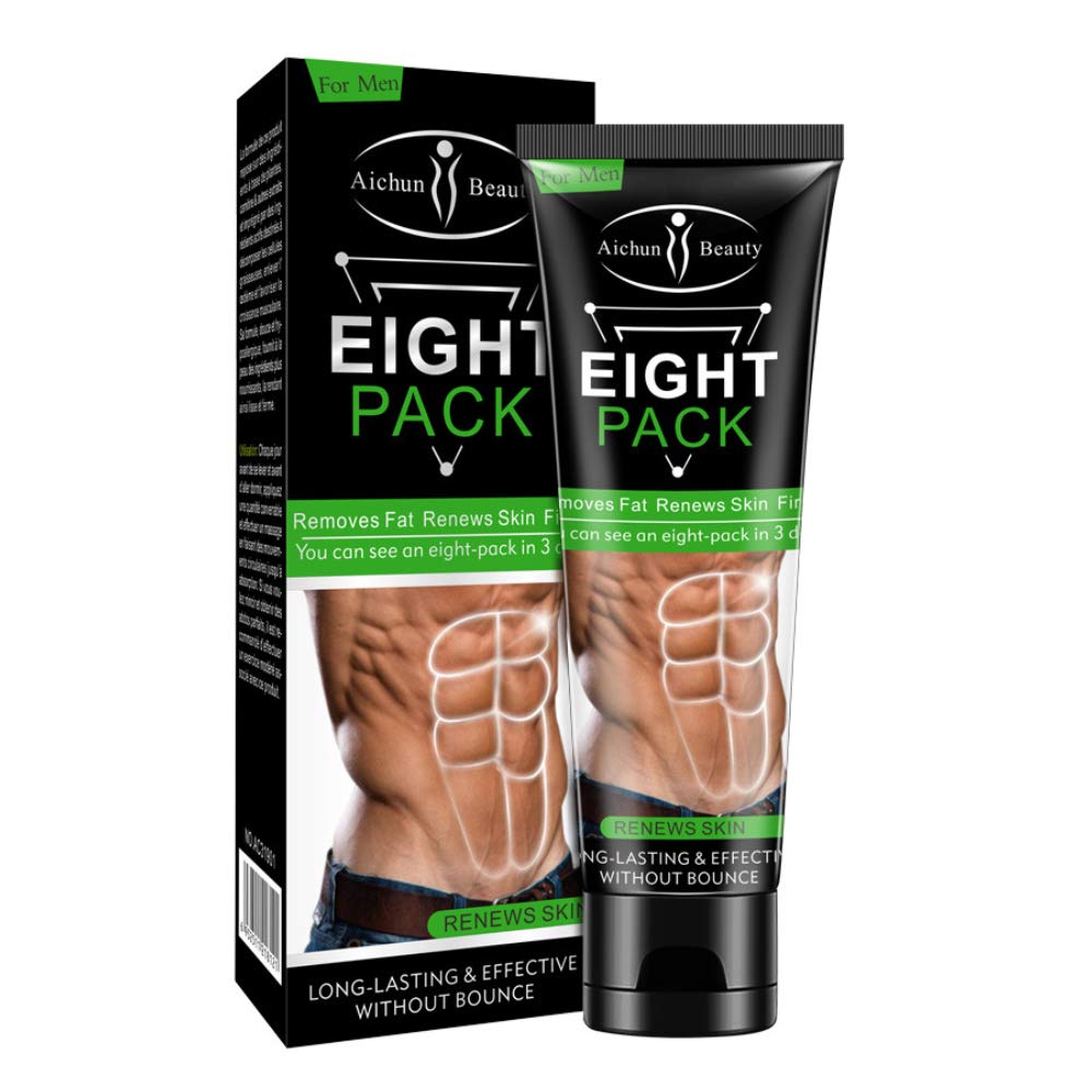 AICHUN BEAUTY Achter Pack für Männer Starke Taille Manly Torso glatte Linien drücken Fitness Belly Burning Muscle Fat Entfernen Erneut Haut Gewichtsverlust Slimming Cream 80g