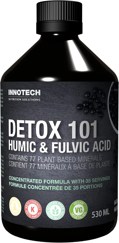 INNOTECH Nutrition: Detox 101 mit Huminsäure und Fulvicsäure, Acai Green Tea- 500ml