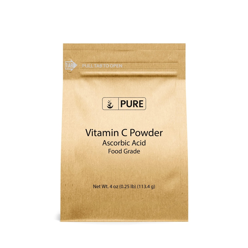 Vitamin C Pulver (4 oz) Ascorbinsäure, nicht GVO, Nahrungsergänzungsmittel