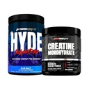 PROSUPPS Hyde Signature Sustained Energy Pre-Workout, Blue Razz - 60 Servierungen und Creatine 300 Bundle