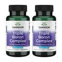 Swanson Triple Boron Complex - Natural Bone Health & Joint Support - Mineralische Ergänzung mit Citrat, Aspartate & Glycinate - (250 Kapseln) 2 Pack