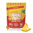 FocusFuel Energy Chews – Ananas Flavor (15 Servierungen) – 100mg Koffein + Alpha GPC + L-Theanin + B12, Magnesium – Tropical Energy Boost – Kein Crash oder Jitter