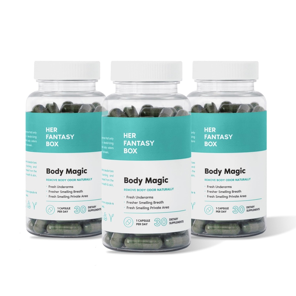 Ihre Fantasie Box | Body Magic | Chlorophyll Pille für Feminine Odor - 3 Pack
