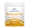 GoMindful Orange Super Calm Magnesium Pulver Getränke Mix für Hydration, Erholung, Immunität und Energie mit Trace Minerals, essentielle Vitamine, L-Theanin und B Vitamin Complex