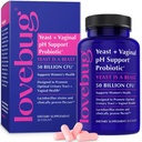 LOVEBUG Probiotics für Frauen mit Pancran® – Multi-Strain Probiotic Supporting UTI, BV, Odor & PH Balance - Vaginale Probiotika für Frauen Intimate Flora & Digestive Health - 30 Kapseln