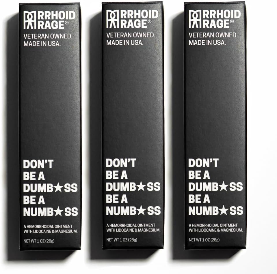 Salbe - Fissure und Hämorrhoid Behandlung mit Lidocaine, Aloe Extrakt, Magnesiumsulfat, Balsam Fir, Fast Acting Hämorrhoid Creme für Juckreiz, Schwellung und maximale Schmerzlinderung (3-Pack)