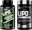 Nutrex Research Lipo-6 Cleanse & Detox für Gewichtsverlust und Lipo-6 Hardcore Supplement, unterstützt Stoffwechsel