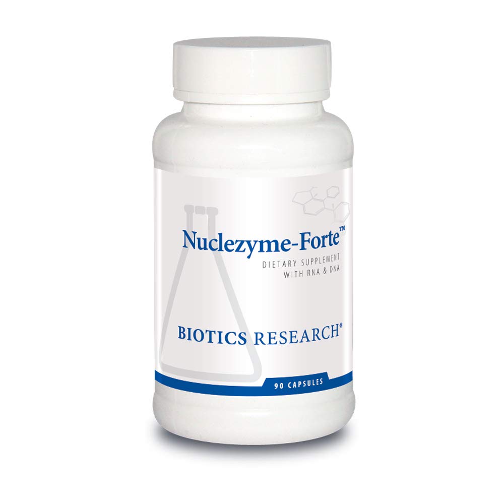 Biotics Research Nuclezyme-Forte – RNA/DNA B-Komplex, Zusatzquelle von RNA und DNA, Fortified Multivitamin/Mineral Formula 90 Kapseln
