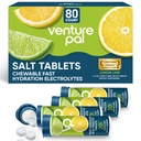 Venture Pal Chewable Electrolyte Tablets, 80 Count Fast-Dissolve Sugar-Free Stick Salt Tablets - Vielfalt Pack für schnelle Hydration, Outdoor Laufen, Wandern, Sport | Keto & Vegan Friendly | 4 Pack