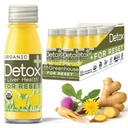 Greenhouse Juice Detox Wellness Shots Organic Immunity Shots Juice Liver Health Wellness + Anti-Inflammatory with Ginseng, Milk Thistle, and Dandelion Vegan & Gluten-Free (2 Oz, Pack of 12)