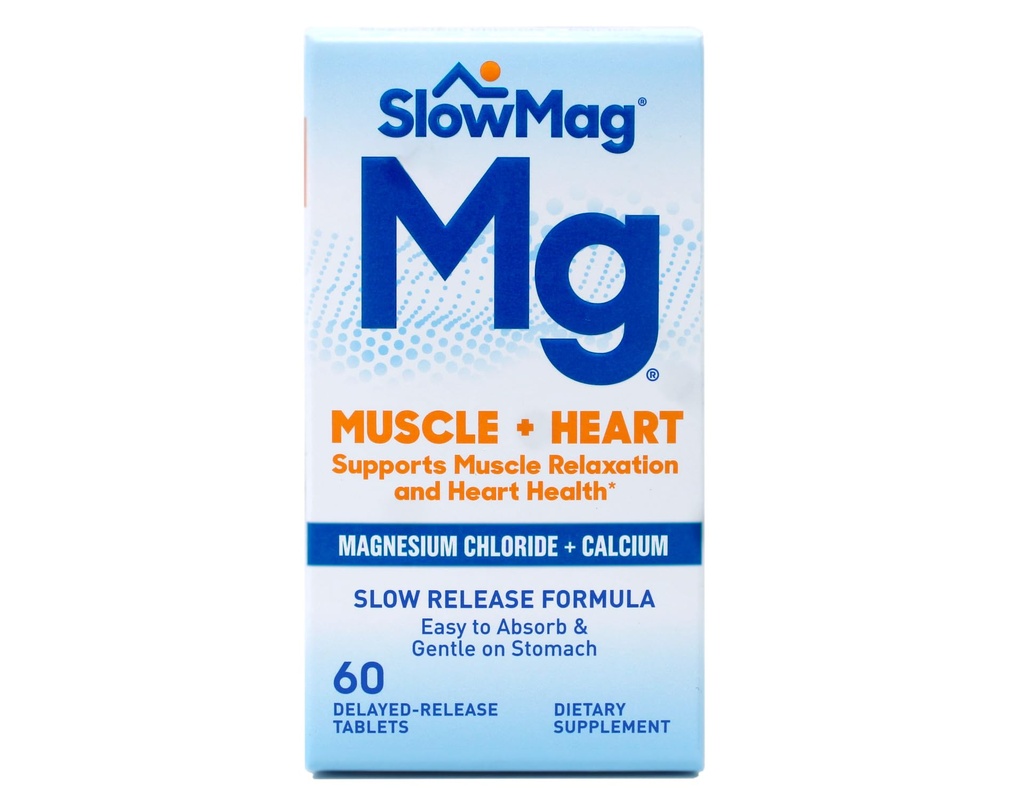 Slow-Mag Slow-Mag Magnesium Chlorid Mit Calcium, Verpackung kann variieren, 60 Zähler (Pack mit 3)