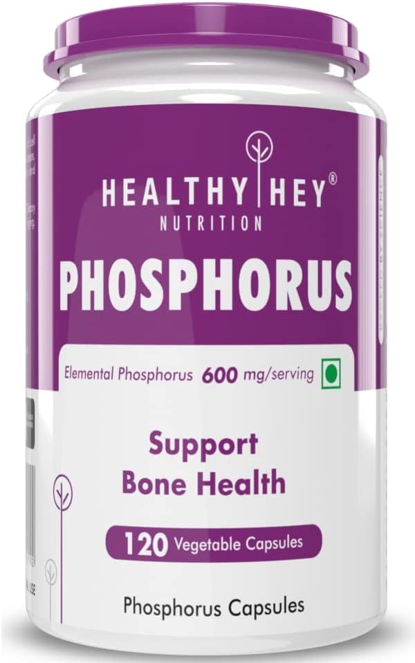 Ernährung Phosphor - Unterstützung Knochengesundheit -120 Veg. Kapseln
