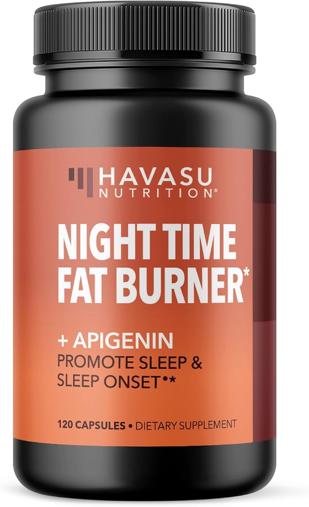 HAVASU NUTRITION Nachtzeit Fat Burner + Apigenin, 120ct