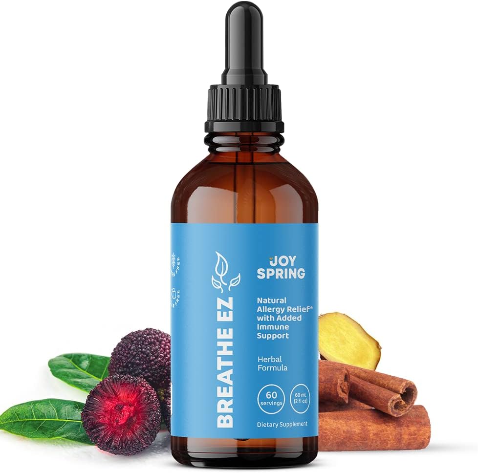 JoySpring Natural Allergy Relief für Kinder – Sinus & Sore Throat Relief mit Elderberry – Immun Support Formula – Arbeitet schneller als Chewables