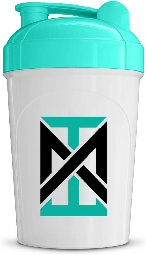 MIXT Energy Shaker Bottle, 16 Unzen. Shaker Bottle, BPA Free & Lid Mischtechnik (16 oz, Teal)