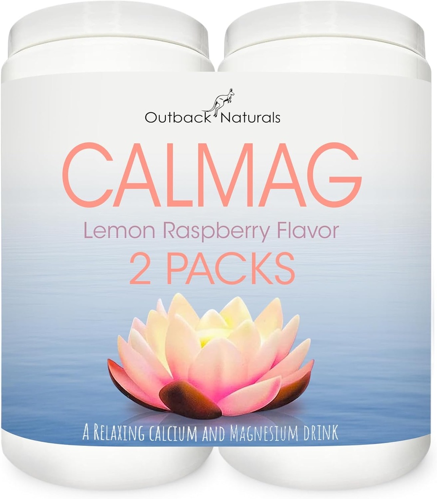 CalMag Hohe Absorption 2:1 Calcium- und Magnesium-Zitrat-Pulver-Ergänzung; unterstützt Stress-Relief, Schlaf- und Knochenfestigkeit, Zitronen-Droma, 16.5 Unze (Pack von 2)