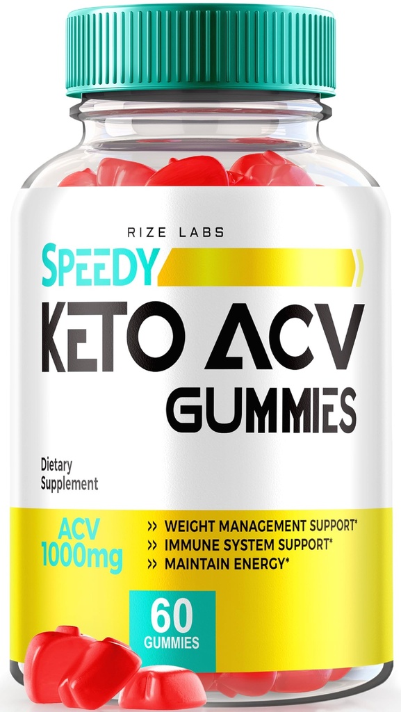 rize labs - Speedy Extreme Keto Plus ACV Gummy for Advanced Weight Loss with Apple Cider Vinegar 2000mg Supplement (60 Gummies)