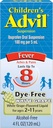 Kinder Advil Pain Reliever und Fever Reducer, Dye Kostenlose Kinder Ibuprofen für Schmerzlinderung, flüssige Ibuprofen für Kinder, Weißer Grape - 4 Fl Oz