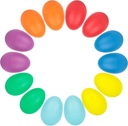 SallyFashion 14PCS Plastic Egg Shakers Set, Percussion Instruments Musical Egg Maracas für Kinder Musik lernen DIY Malerei