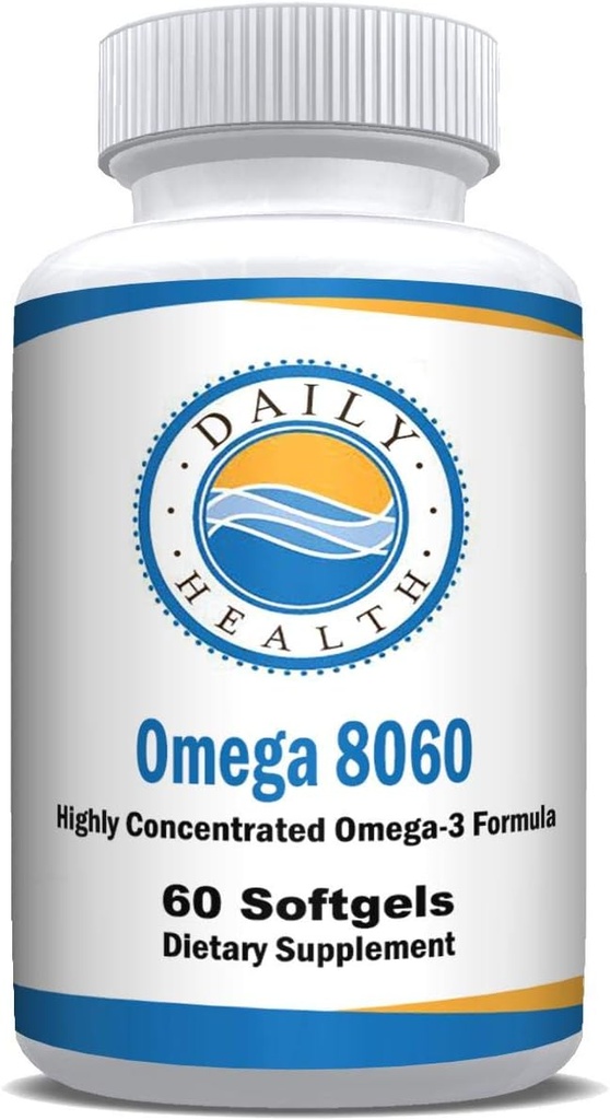 Omega 8060 2400mg Omega 3 Fish Oil Joint Health Supplement 60 softgel - 1 Monat Versorgung