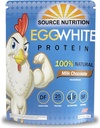 1 lb Egg White Protein Powder von Source Nutrition - 25 Gramm Protein, Lean Muscle bauen, Dairy Free - Milchschokolade