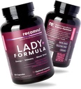 Ernährung - Lady+ Formel, Multivitamin für Frauen mit Ashwagandha, Lions Mane und mehr, Energie und Hormon Balance für Frauen, 120 Kapseln