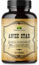HERBALICIOUS Star Anise Nahrungsergänzung – 100 Kapseln Anise Extract für Männer und Frauen – Natürliche 1000mg Leistungsfähige Formel mit keinen Füllstoffen, Konservierungsmittel – Immunstärke, reich an Antioxidantien